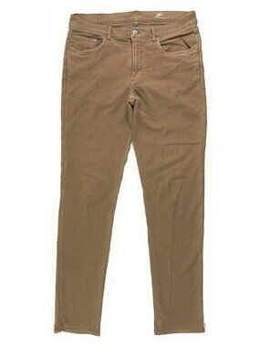 Faherty Mens Stretch Terry 5 Pocket Pants Size 34x33 Slim Fit Comfort Khaki